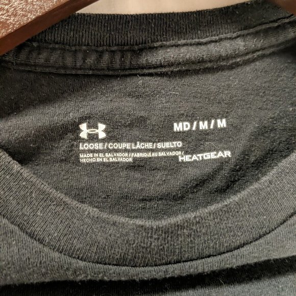 Under Armour Train Daily T-shirt Short Sleeve Top Men's Medium Black Graphic - Picture 4 of 10